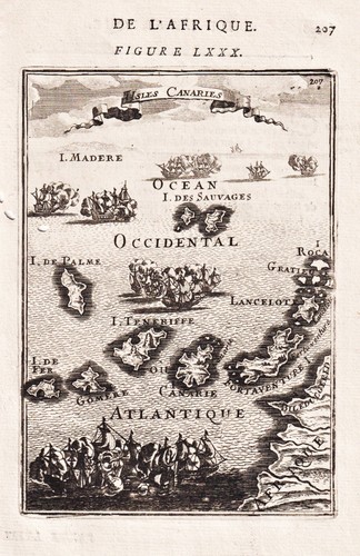 Mappa delle isole - mappa, canarie