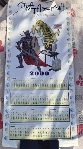 Calendario vintage anno 2000 - calendario,