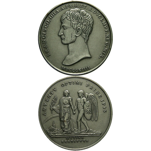 Medaglia modena 1814 francesco - modena,