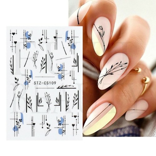 Adesivi nail art trasferimenti - adesivi,