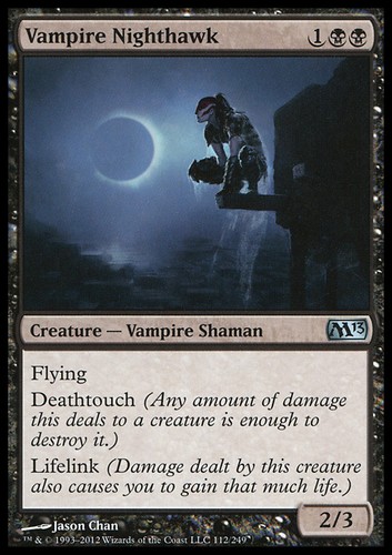 Mtg vampire nighthawk - vampire, exc
