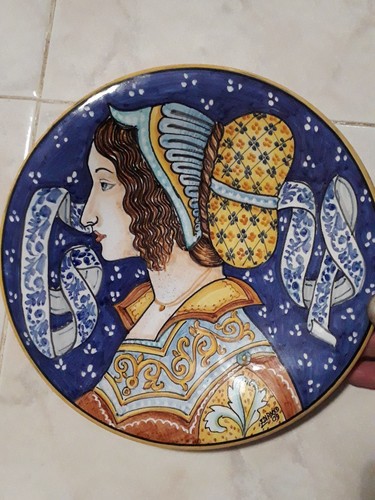 Piatto ceramica abruzzese di - piatto, e.di