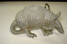 Vintage metal armadillo belt - metal,