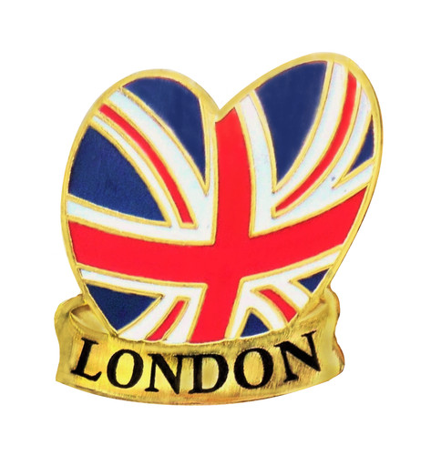 Distintivo spilla cuore london - cuore,