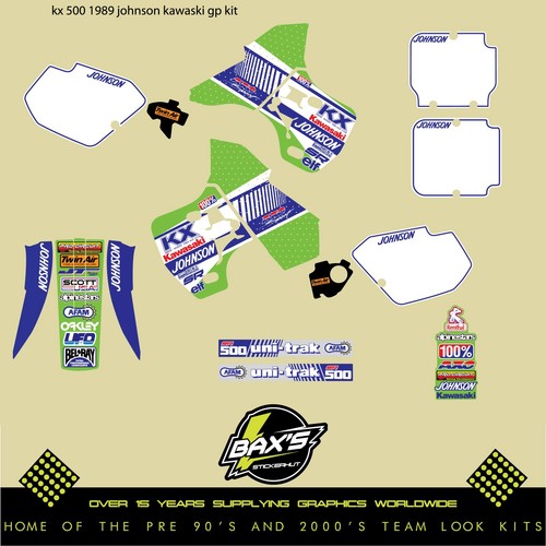 Kit grafica kawasaki 500 kx - kit,