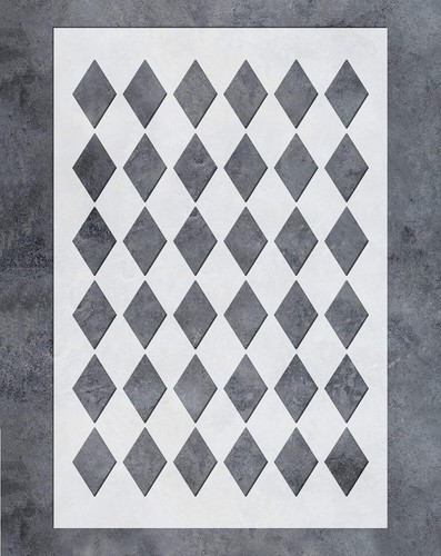 Grande stencil diamanti - stencil,