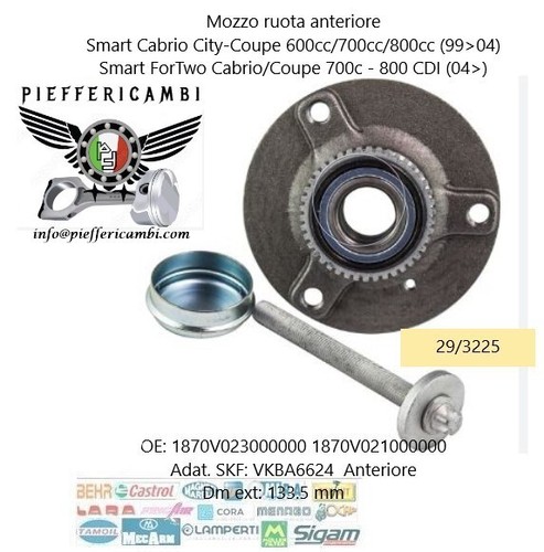 Mozzo ruota anteriore - , smart