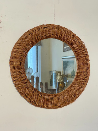 Specchio sole rattan - specchio, "sole