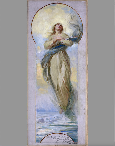 Madonna olio tela 1921 - madonna:,