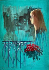 Fantuzzi eliano dipinto olio - fantuzzi,