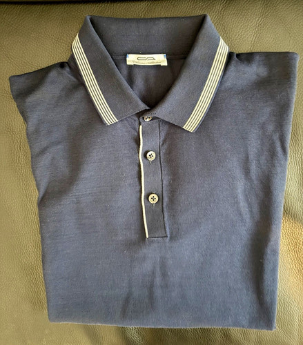 Polo cesare attolini blu - blu, scuro