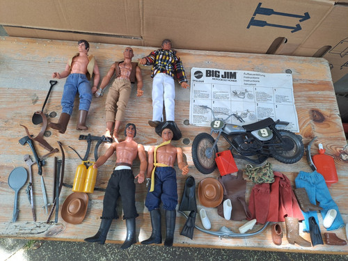 Big jim figurine motocross - -,