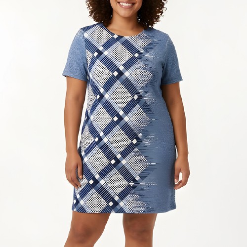 Abito tubino blu vintage - a,