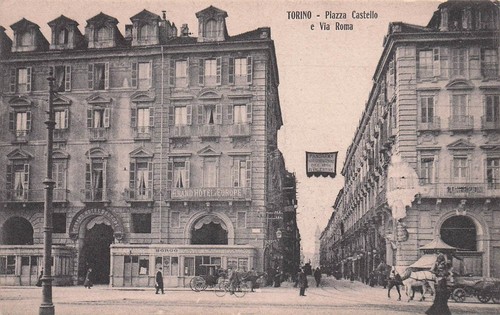 05260 cartolina torino piazza - cartolina,