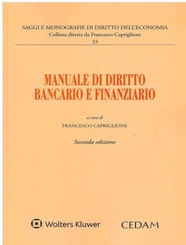 Manuela diritto bancario - bancario, e