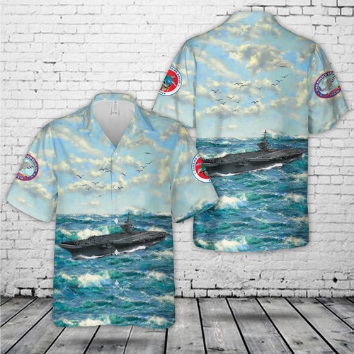 Camicia hawaiana navy - camicia, us