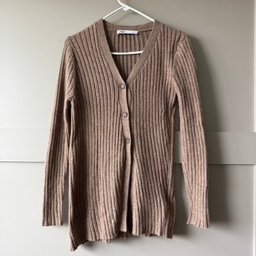 Zara cardigan donna - s, marrone