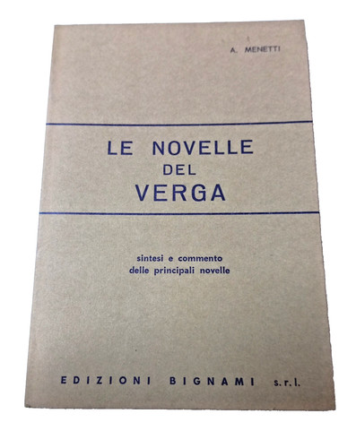 Novelle del verga a cura - del,