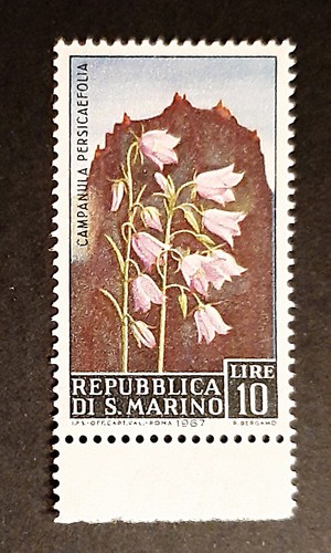 Francobolli san marino fiori - francobolli,