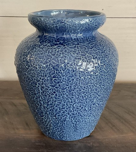 Vaso ceramica blu artigianale