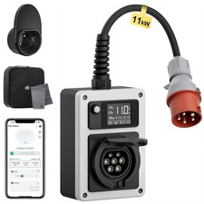 dé Mobile Wallbox 11kW 16A EV Charger con spina CEE e tipo 2 with APP WIFI