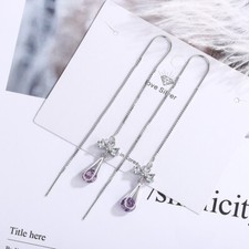 Orecchini lunghi filettati