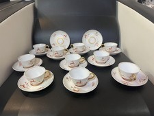 RICHARD GINORI Ponti DOCCIA Servizio da tè composto da Dieci tazze 12 Piattini