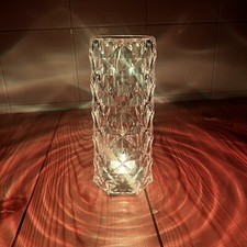 Lampada da Tavolo LED Touch Senza Fili Effetto Cristallo 16 Colori Cilindrica