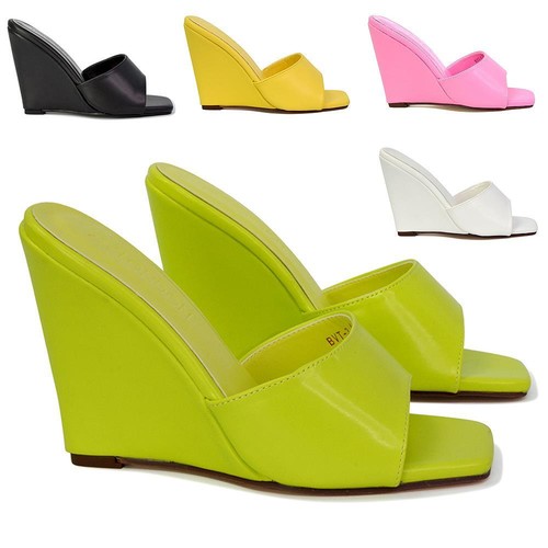 Sandali donna zeppa tacco - , slip