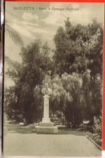 CARTOLINA  BARLETTA  FP NON  VIAGGIATA ANNI 10/20 MONUMENTO BUSTO GARIBALDI