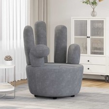 Poltrona velluto grigio - in,