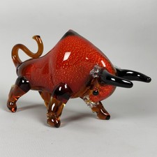Scultura Toro Vetro Murano