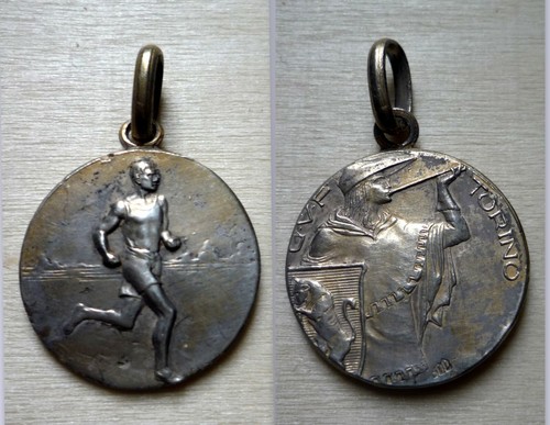 Medaglia argento corsa - argento,