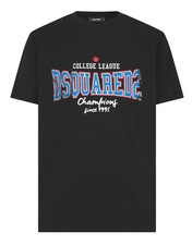 T-shirt Dsquared tshirt dalla Taglia XS alla Taglia XXL colore nero logo college