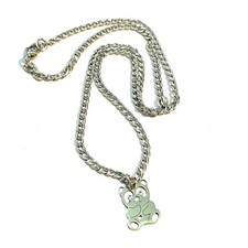 Collana in acciaio inox con ciondolo panda da donna catenina girocollo di 50 cm