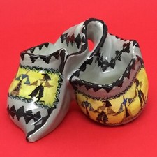 BISACCIA IN CERAMICA SARDA STELIO MOLA CAGLIARI 15 X 8 Cm