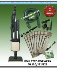 ASPIRAPOLVERE FOLLETTO VORWERK VK120 Vk121 Vk122 CON GARANZIA TUBO ED ACCESSORI