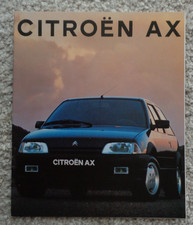 Brochure Citroen AX, tra cui