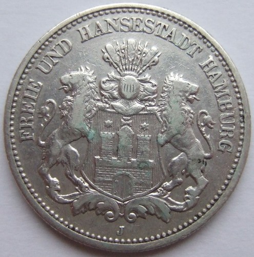Moneta impero tedesco - tedesco, argento