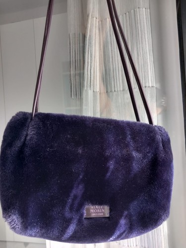 Borsa viola morbida enrico - borsa, morbida,