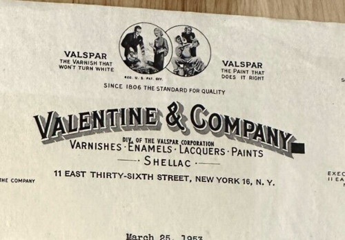 1953 valentine company - 1953, &