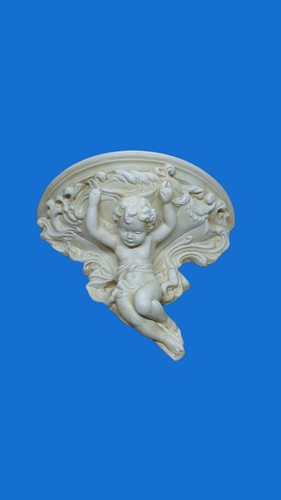 Capitello mensola gesso con - in,