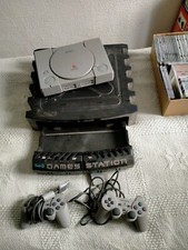 playstation 1 console + box game station +  40 giochi demo