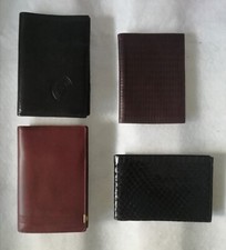 Lotto 4 Portafogli vintage in vera pelle ( 1 in pitone)