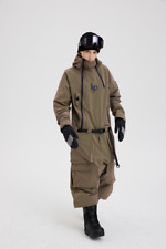 Tuta da sci/snowboard Nobaday Dawn NINJA ONE PIECE grigio/oliva/viola