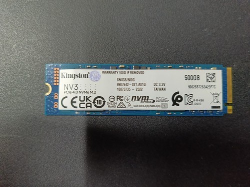 Ssd nvme 500gb kingston nv3 - ssd,