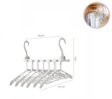 Gruccia Multipla Stampella 6 Posti Appendi Abiti Salvaspazio Pieghevole dfh