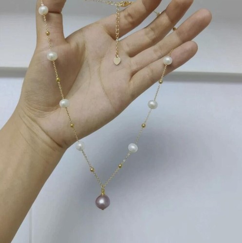 Collana con ciondolo perle