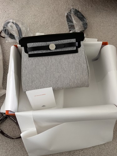 Hermes herbag écru - hermes, noir