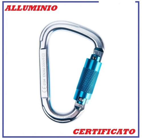 Moschettone alluminio - moschettone, in